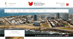 Desktop Screenshot of hotelamsterdampunta.com