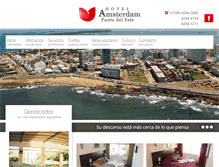 Tablet Screenshot of hotelamsterdampunta.com